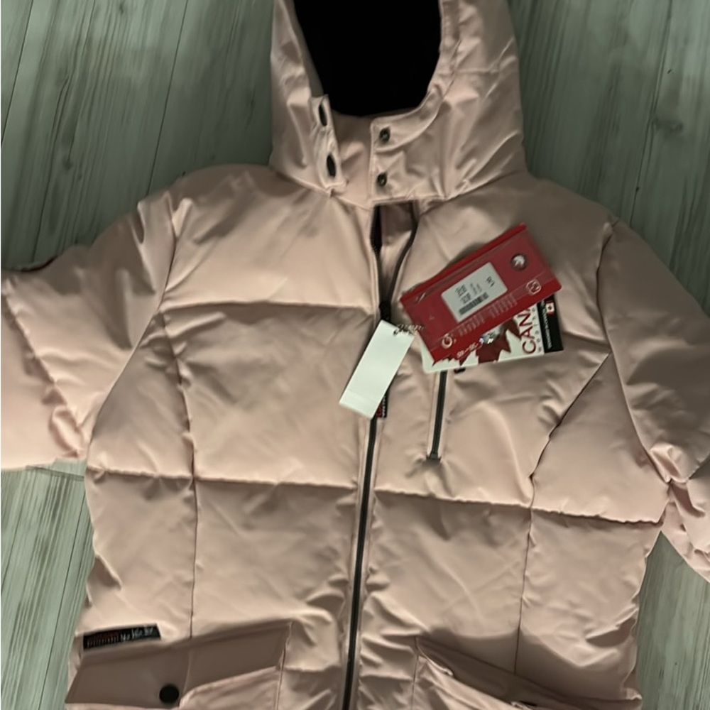NEED GONE ASAP Women's Pink Puffer Jacket
